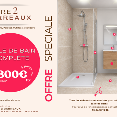 Offer Pack salle de bain � 1800&euro; TTC!